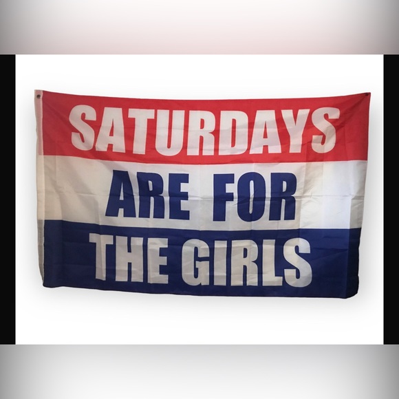 Stormflag Saturday are for The Girls College Football Game Holiday Party Flag - Picture 2 of 2